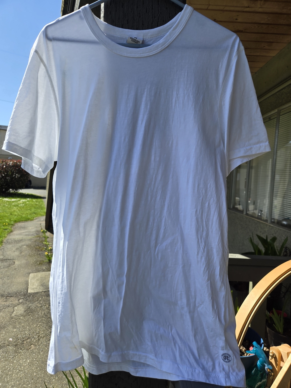 Reigning Champ White Short Sleeve Crew T-Shirt